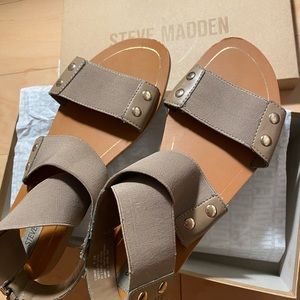 Steve Madden wrap around beige sandals